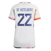 Belgia Charles De Ketelaere #22 Vieraspaita Naiset MM-kisat 2022 Lyhythihainen